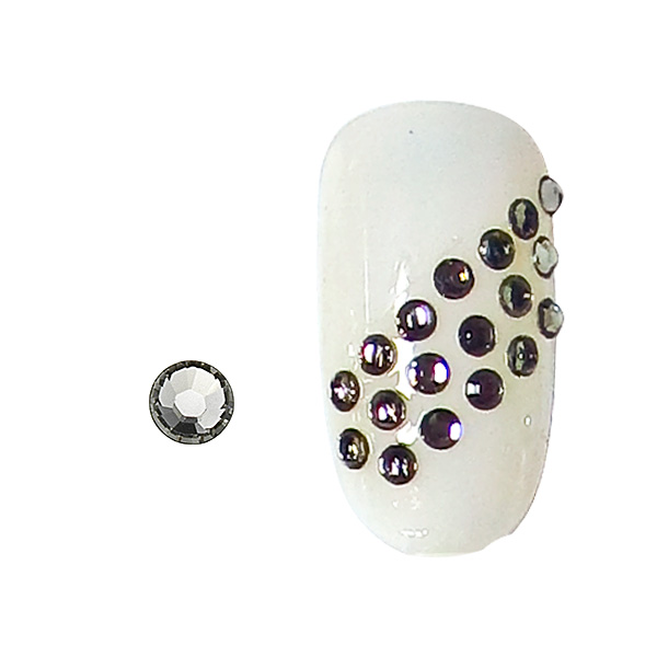 K�r�mstrasszok, 100 db black diamond SS3
